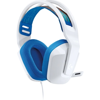 Logitech G335 Kablolu Mikrofonlu Kulak st Oyuncu Kulakl Beyaz