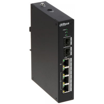 DAHUA PFS3206-4P-96 4 Port 3FE PoE+1GE Hi-PoE 2xSFP End�striyel Y�netilemez Switch