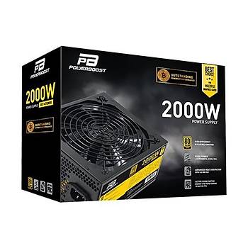 PowerBoost BST-ATX2000 2000w 14cm S�YAH fan Mining  ATX PSU (Retail)