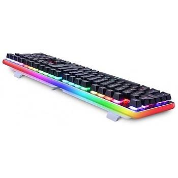 GameBooster G918 Fire Storm RGB Red Switch Mekanik Beyaz Oyun Klavyesi