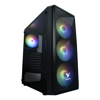 Vento VG10F Mid Tower 650W 80+ Bronze Temperli Cam RGB Atx Gaming Kasa