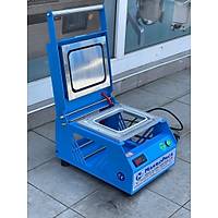 Makropack Manuel Kase Kapatma Tek Blmeli Eko Model Tabak Kapatma Makinesi Mavi