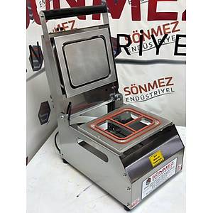 S�nmez Vakum 3 B�lme Yemek Catering Paketleme Makinesi Paslanmaz Model