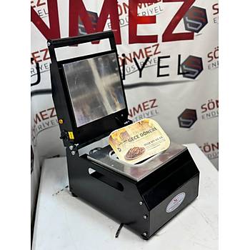 Snmez Vakum NP-18 Dner Taba Kapatma Makinesi Karton Tabak Yaptrma Makinas