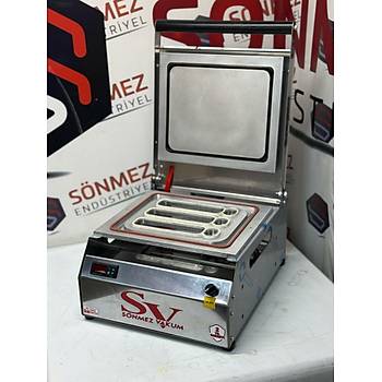 Snmez Vakum ikfte Drm Paketleme Makinesi Sos + Drm