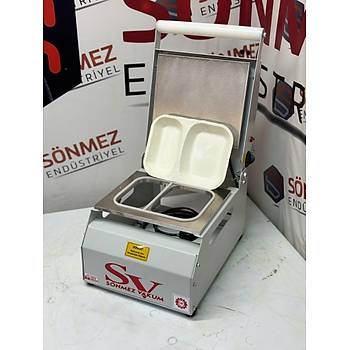 S�nmez Vakum 2 B�lme Karton Tabak Kapatma Yap��t�rma Makinesi