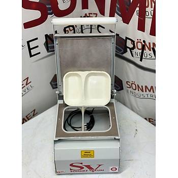 S�nmez Vakum 2 B�lme Karton Tabak Kapatma Yap��t�rma Makinesi