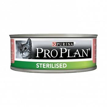 Pro Plan Sterilised Somonlu ve Tuna Balkl Konserve Yetikin Kedi Mamas 24 x 85 G