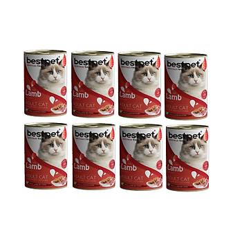 Bestpet Kuzu Etli Konserve Yetikin Kedi Mamas 12 x 400 G