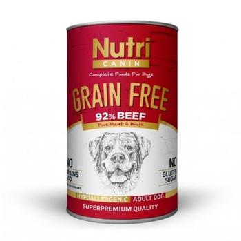 Nutri Canin Tahlsz Biftekli Konserve Yetikin Kpek Mamas 400 G