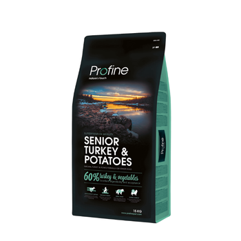 Profine Senior Hindi Etli ve Patatesli Dk Tahll Yal Kpek Mamas 15 KG