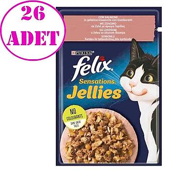 Purina Felix Somonlu ve Karidesli Ya Kedi Mamas 26 x 85 G