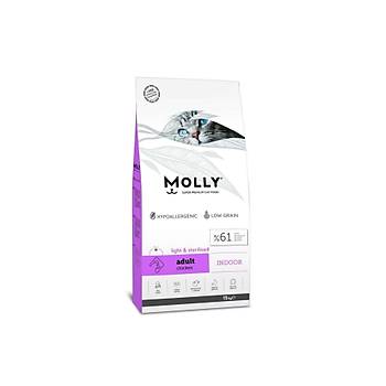 Molly Sterilised Liht Tavuklu Ksrlatrlm Kedi Mamas Indoor 2 kg