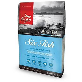 Orijen 6 Fish Tahlsz Balkl Yetikin Kpek Mamas 2 KG