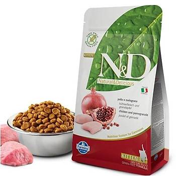 N&D Tahlsz Tavuklu ve Narl Yavru Kedi Mamas 1.5 KG