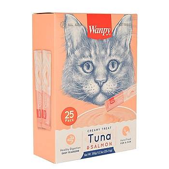 Wanpy Ton Bal ve Somonlu Sv Kedi dl 25 x 14 G