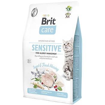 Brit Care Sensitive Hypo-Allergenic Bcek Proteinli Tahlsz Yetikin Kedi Mamas 2 KG