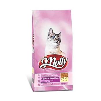 Molly Light Sterilised Tavuklu Kısırlaştırılmış Yetişkin Kedi Maması 15 KG