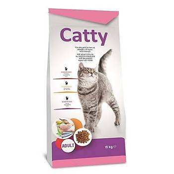 Catty Tavuklu Yetişkin Kedi Maması 15 KG