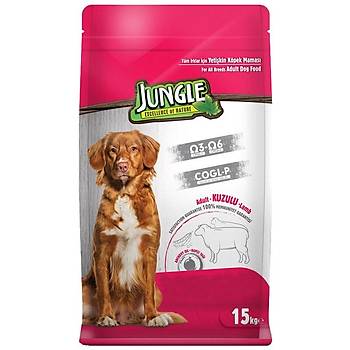 Jungle Kuzu Etli Yetişkin Köpek Maması 15 KG