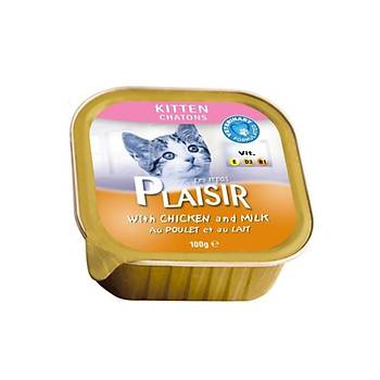 Plaisir Tavuk Etli ve Stl Pate Yavru Kedi Konservesi 32 x 100 G
