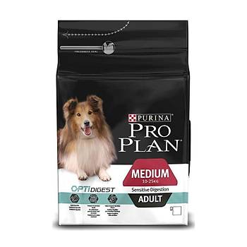 Pro Plan Kuzu Etli ve Pirinli Hassas Sindirimli Orta Irk Yetikin Kpek Mamas 14 KG
