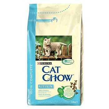 Purina Cat Chow Kitten Tavuklu Yavru Kedi Mamas 1.5 KG