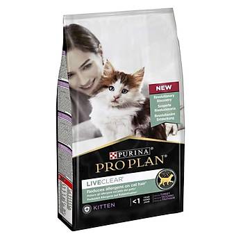 Pro Plan LiveClear Hindi Etli Allerjen nleyici Yavru Kedi Mamas 1.4 KG