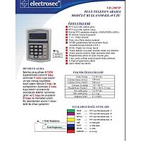  Electrosec VD-2005 Plus Telefon Arama Modülü 