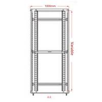 Legend 20U 19 INC Dikili Tip Rack Kabinet W=600 D=600 Siyah 