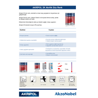 AkzoNobel Akripol 2k Beyaz MIT 4000 W32 1 Litre