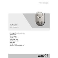  GZD03 Dogalgaz ve LPG Gaz Dedektr (220V) gda ve Gazmer Onayl 