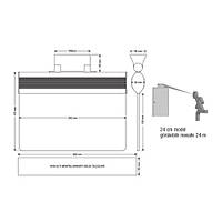 Arsel Orion AEB-24223-L Acil k Ynlendirme Armatr Srekli ve Kesintide 180 Dak. Yanan 8xF LED