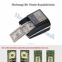 Bill Counter AL-130 F5 Bataryal + SahtePara Kontrol Makinesi 5 lke Paras