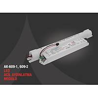 Arsel AK-609W-2 LED Lambalar in Acil Aydnlatma Kiti Kesintide 120 Dak. Yanan 110-220 volt AC Led Lamba