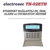 Electrosec TH-02ETH Isı ve Nem Takip Otomasyon Sistemi Ethernet TCP/IP Protokol +1 Prob +16V Adaptör