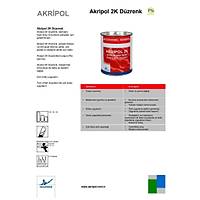 AkzoNobel Akripol 2k VOLKSWAGEN LP3G FLASHROT Akrilik Sonkat Oto Boyası 1 Litre