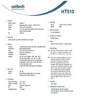 Unitech HT510-QA61UMSG El Terminali Android 7.0