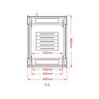Legend 36u 19 INC Dikili Tip Rack Kabinet 600x800x1780mm Siyah