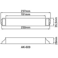 Arsel AK-609W-1 LED Lambalar İçin Acil Aydınlatma Kiti Kesintide 60 Dak. Yanan 110-220 volt AC Led Lamba