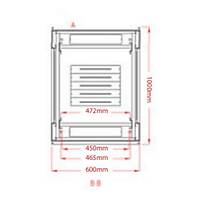 Legend 16U Eco 19 INC Dikili Tip Rack Kabinet 600x600x740mm Siyah