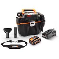 WORX WX031 20Volt 4.0Ah. 200W/16Kpa Li-ion Kmrsz Flexi Esnek Hortumlu Profesyonel arjl Islak/Kuru Sprge & fleme