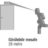 Arsel Arselite Eko AE-1223-S Sva st Led\'li Acil k Ynlendirme Armatr Srekli ve Kesintide 180 Dak. Yanan 19 LED 120 Lmen