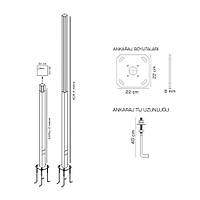  OS XTR 1001 4 Metre Teleskopik Kamera Direi (Alminyum) 