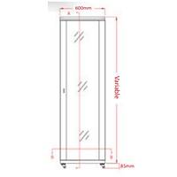 Legend 16U 19 INC Dikili Tip Rack Kabinet W=600 D=600 Siyah 