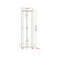 Legend 32u 19 INC Dikili Tip Rack Kabinet 600x1000x1602mm Siyah 