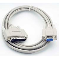 S-LINK RS2321.2KB RS232 9 Pin Com To 25 Pin  LPT Paralel Erkek Kablo