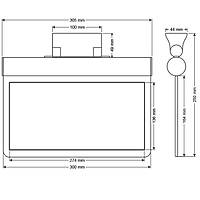 Arsel SFS30-L Acil k Ynlendirme Armatr ebekeden Yanan 10xF LED