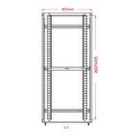 Legend 22u 19 INC Dikili Tip Rack Kabinet 600x800x1157mm Siyah