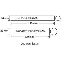 Arsel AK-4600-3 LED Lambalar in Acil Durum Yedekleme Kiti Kesintide 180 Dak. Yanan 3,5-70 Volt Led Lamba
